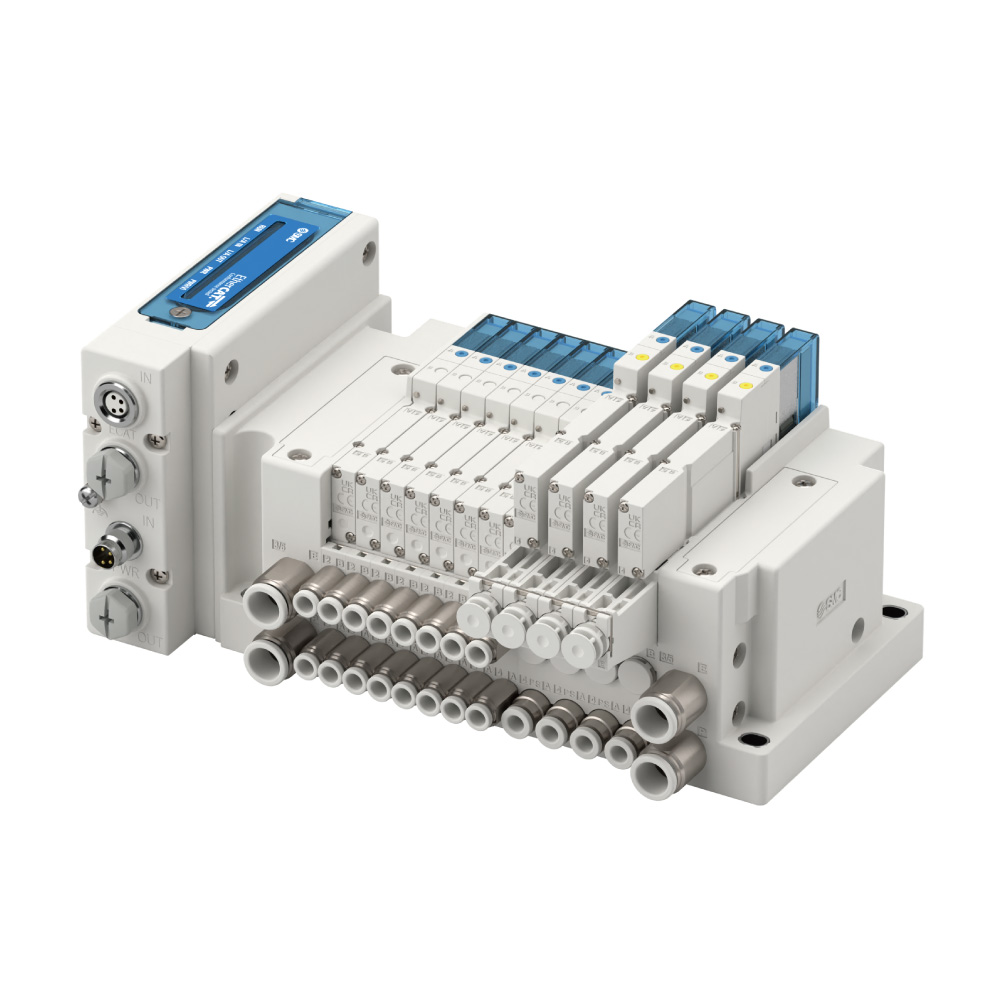 先导式4、5通电磁阀  真空发生器系统一体型 集装阀 JSY1000-E